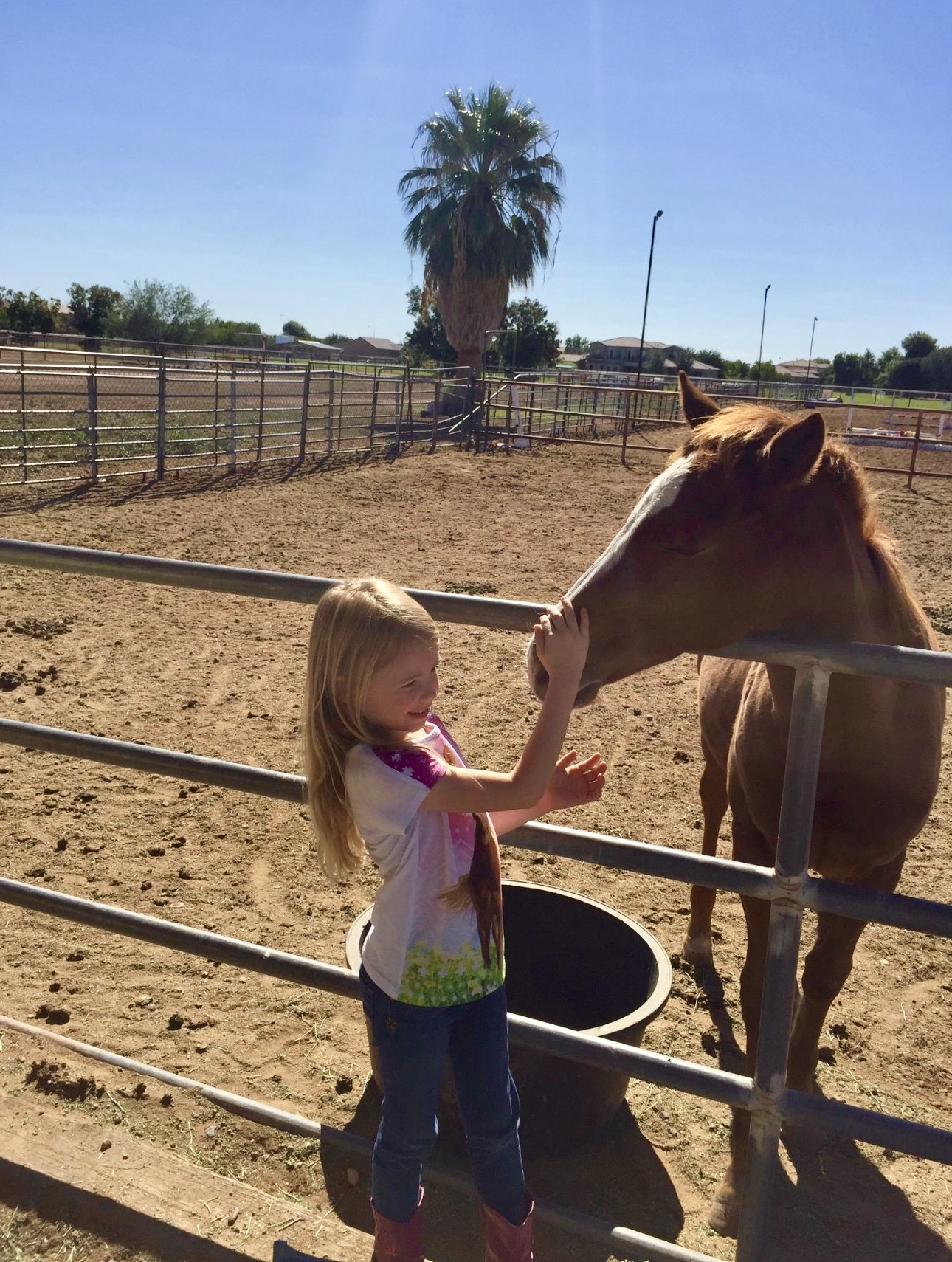 Where it all began - daughter with her horse